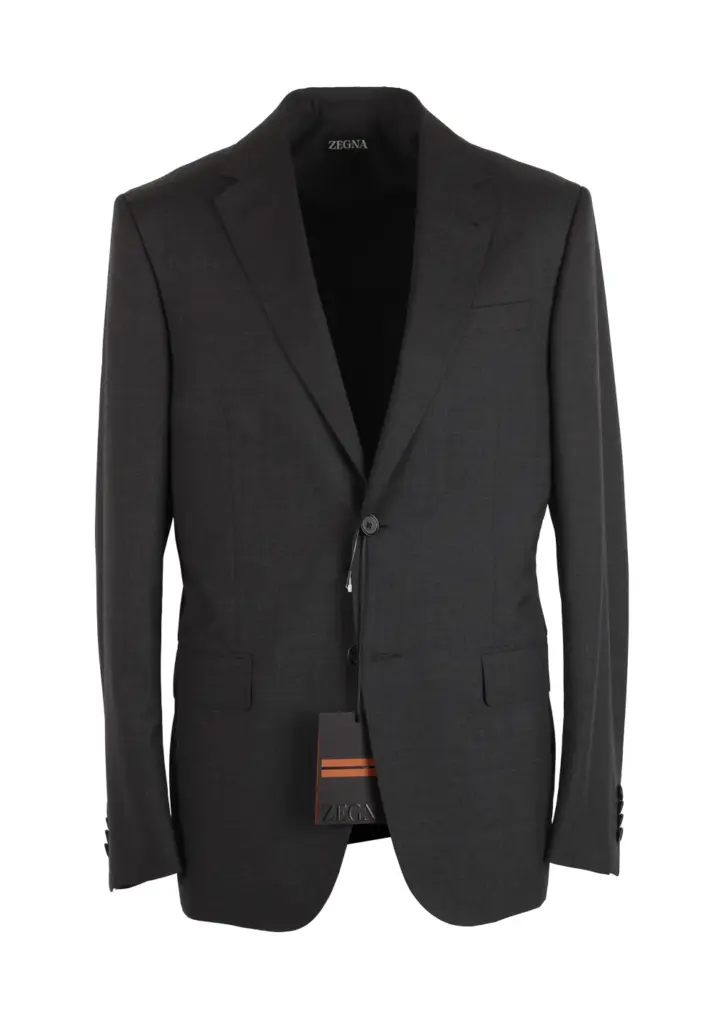 ZEGNA Signature Tailored Gray Suit Size 48R / 38R U.S.