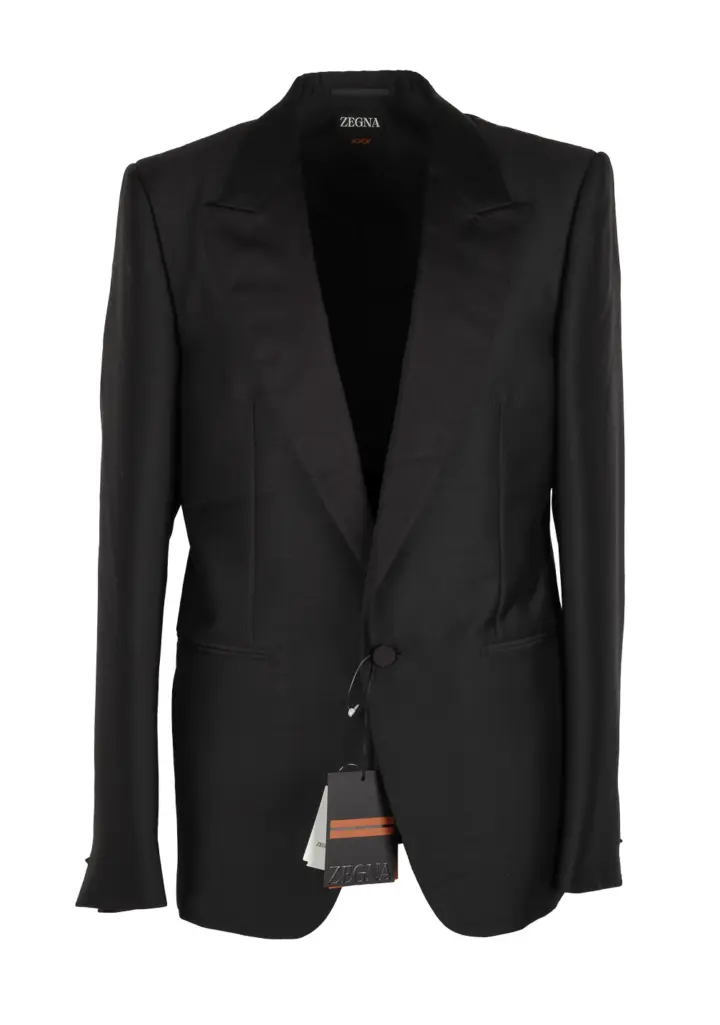 ZEGNA Couture Black Tuxedo Dinner Jacket
