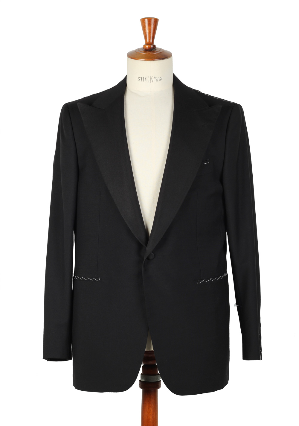 Borrelli Tuxedo Smoking Suit Size 54 / 44R U.S. Wool Mohair